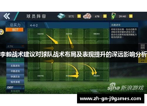 李毅战术建议对球队战术布局及表现提升的深远影响分析